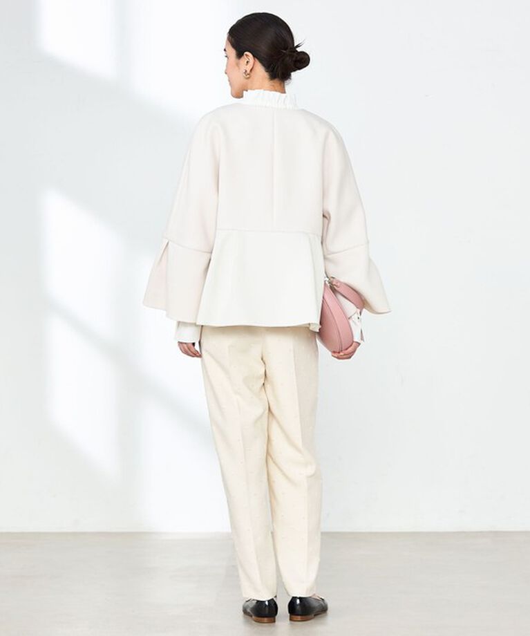 NOLLEY'S「《セットアップ対応》ウォッシャブルドットツッキリツータックテーパードパンツ」|その他|