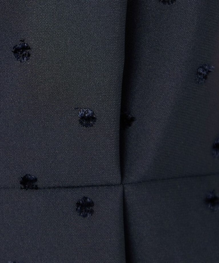 NOLLEY'S「《セットアップ対応》ウォッシャブルドットツッキリペプラムジレ」|ベスト・ジレ|