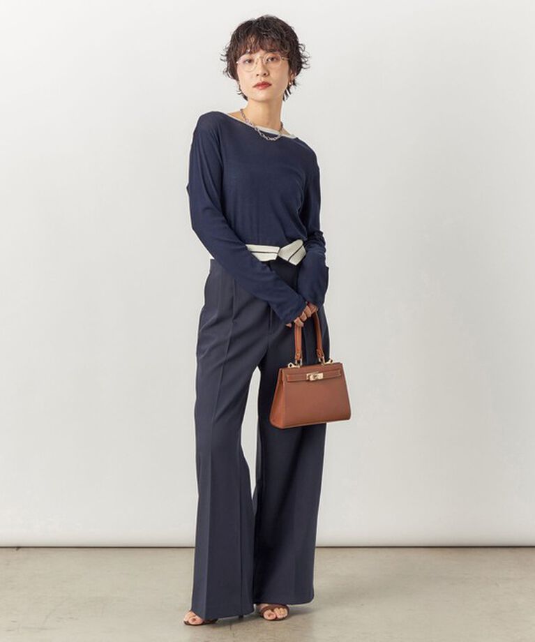 NOLLEY'S sophi「ウォッシャブル折り返しチノワイドパンツ」|その他|