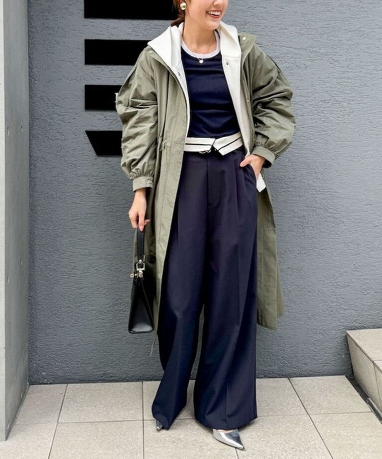 NOLLEY'S sophi「ウォッシャブル折り返しチノワイドパンツ」|その他|