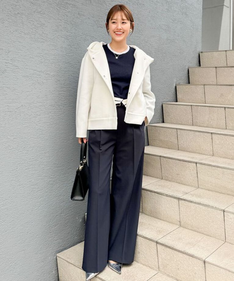 NOLLEY'S sophi「ウォッシャブル折り返しチノワイドパンツ」|その他|