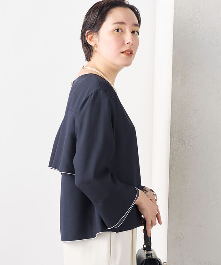 NOLLEY'S sophi「ジョーゼットバックフレアブラウス」|シャツ・ブラウス|
