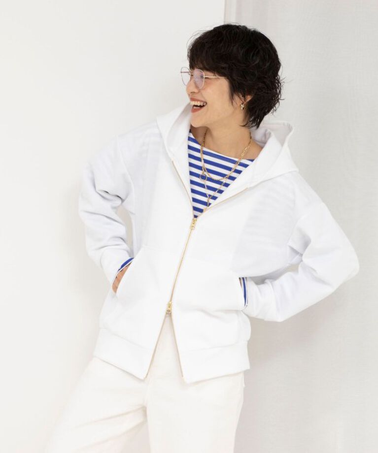 Rie Miller「ウォッシャブルOversized ZIPフーディー」|パーカー|