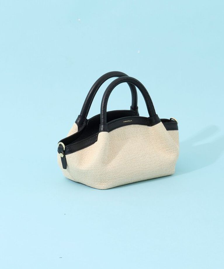 NOLLEY'S「【LORISTELLA/ロリステッラ】雑材コンビミニバッグmade in italy」|その他|ブラック