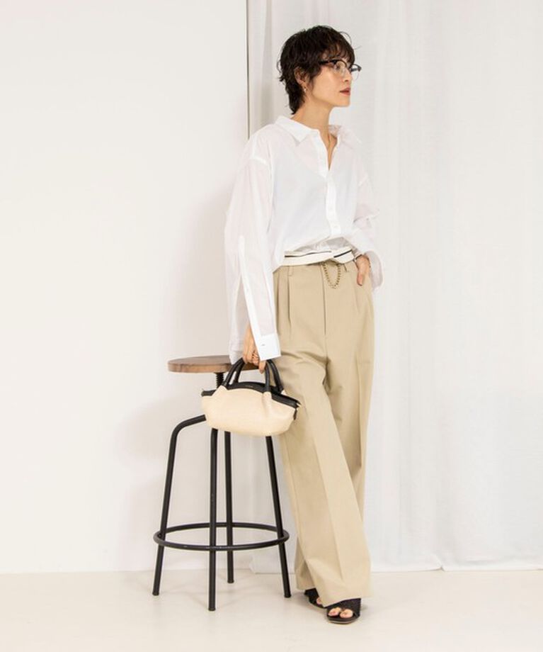 Rie Miller「レギュラーカラー2WAYシャツ」|シャツ・ブラウス|