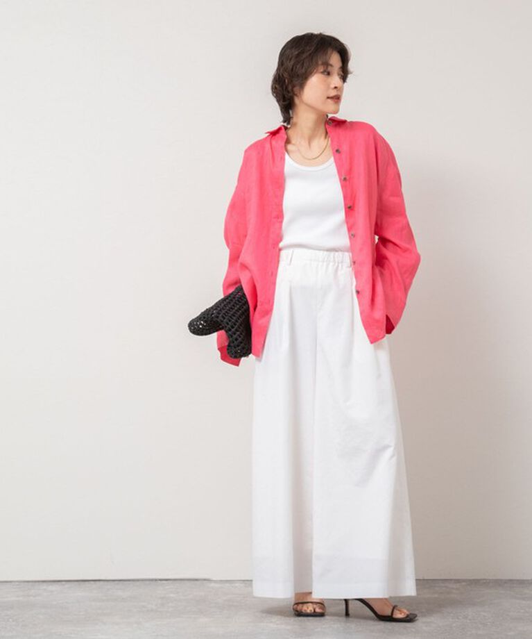 NOLLEY'S「ウォッシャブルエクセルテックタンブラー2タックワイドパンツ」|その他|
