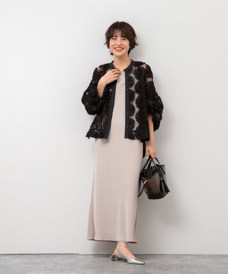 NOLLEY'S sophi「ウォッシャブルマットサテンキャミワンピース」|ワンピース|