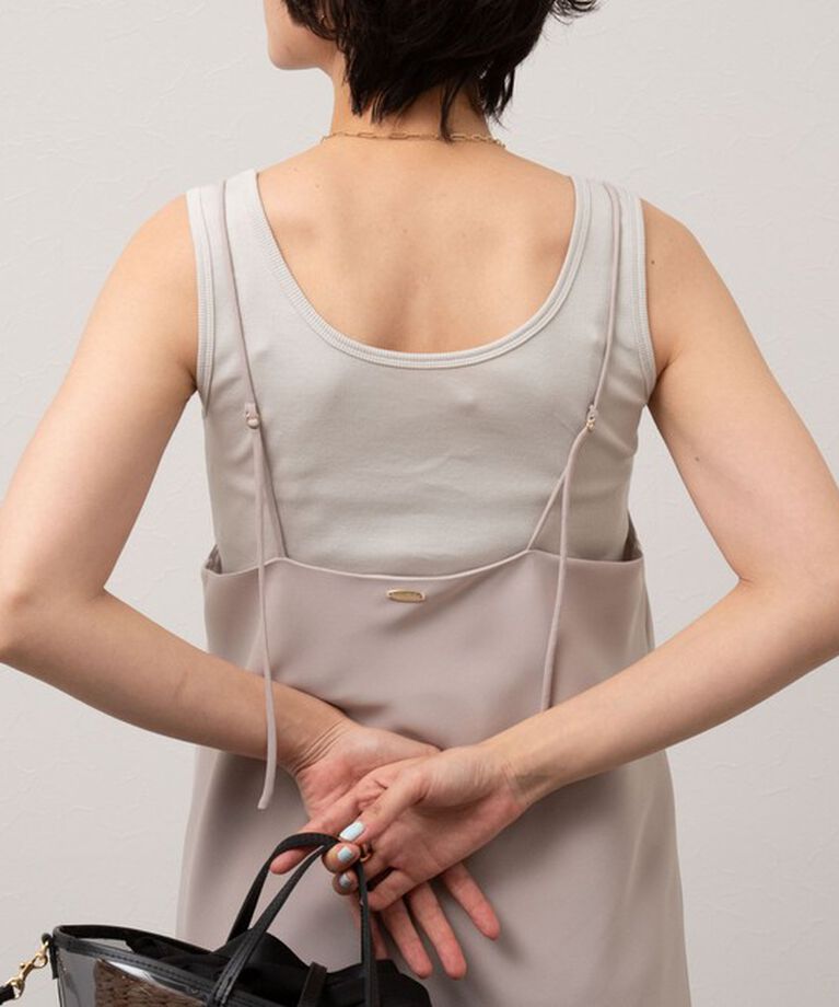 NOLLEY'S sophi「ウォッシャブルマットサテンキャミワンピース」|ワンピース|