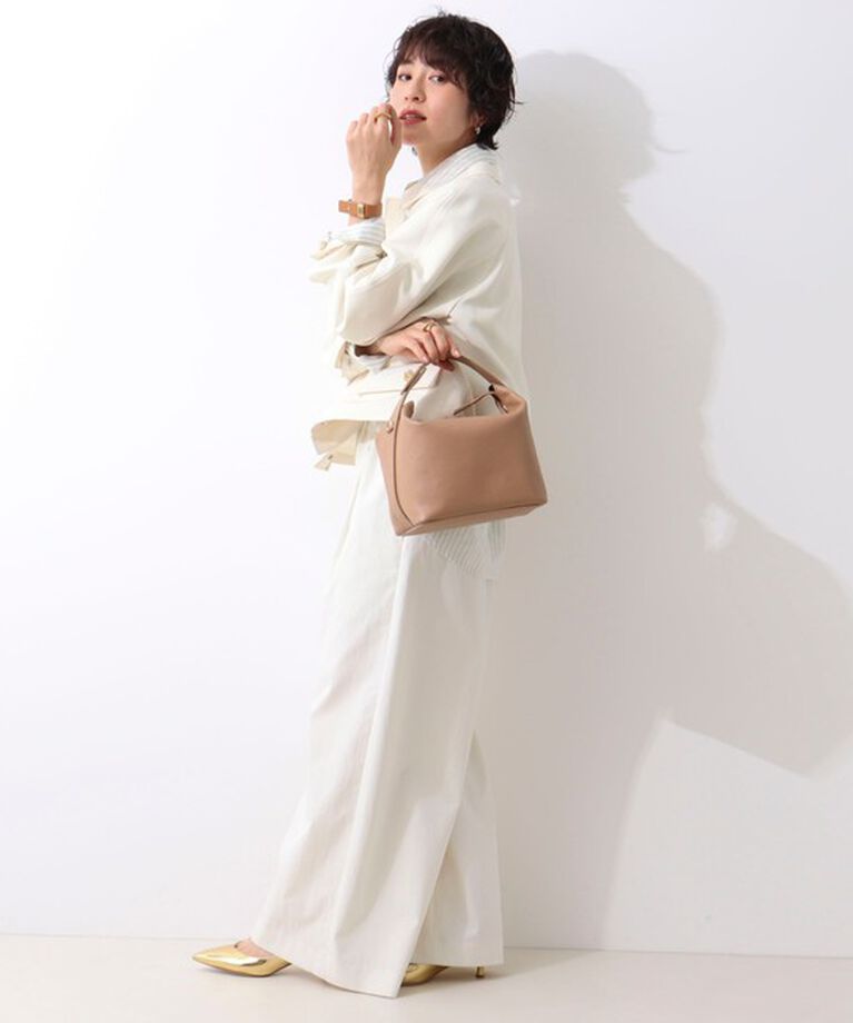 NOLLEY'S「【WEB STAFF恵☆別注アイテム】ワンハンドルバンブーヒネリバッグ」|ショルダー・メッセンジャー|