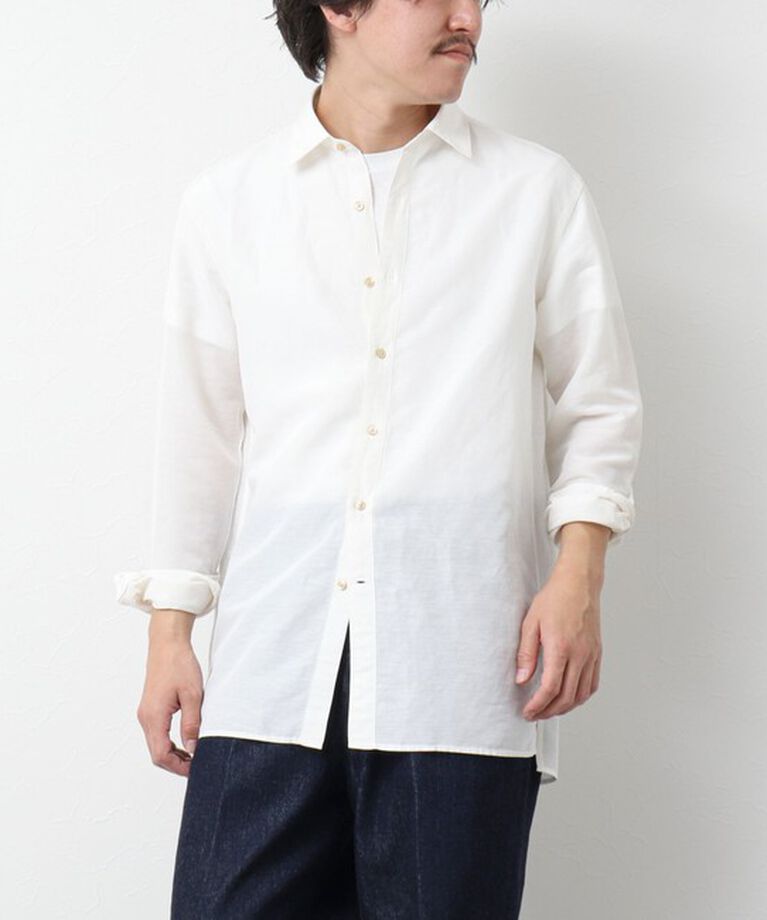 NOLLEY'S goodman「キュプラリネン レギュラーカラーシャツ 25SS」|シャツ・ブラウス|