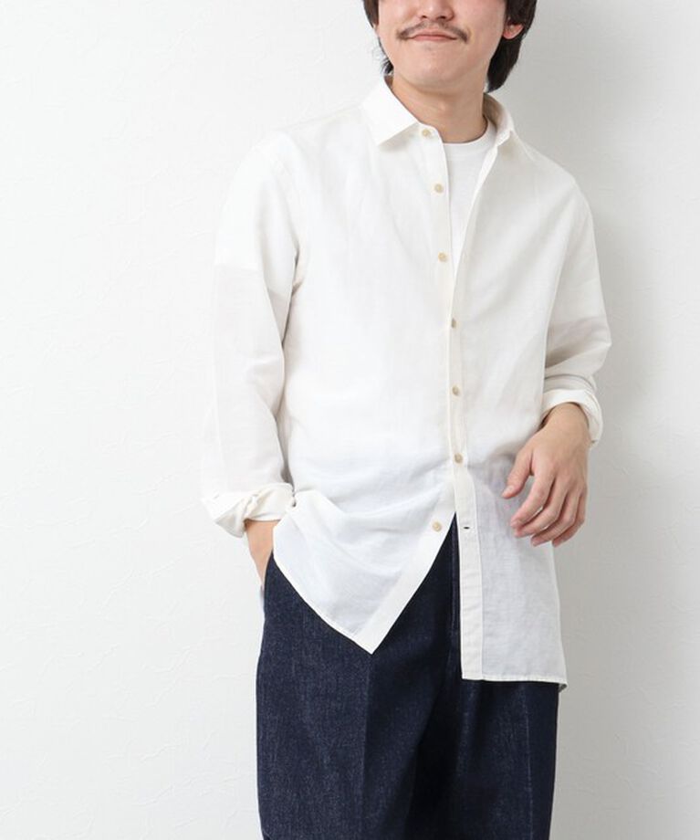 NOLLEY'S goodman「キュプラリネン レギュラーカラーシャツ 25SS」|シャツ・ブラウス|