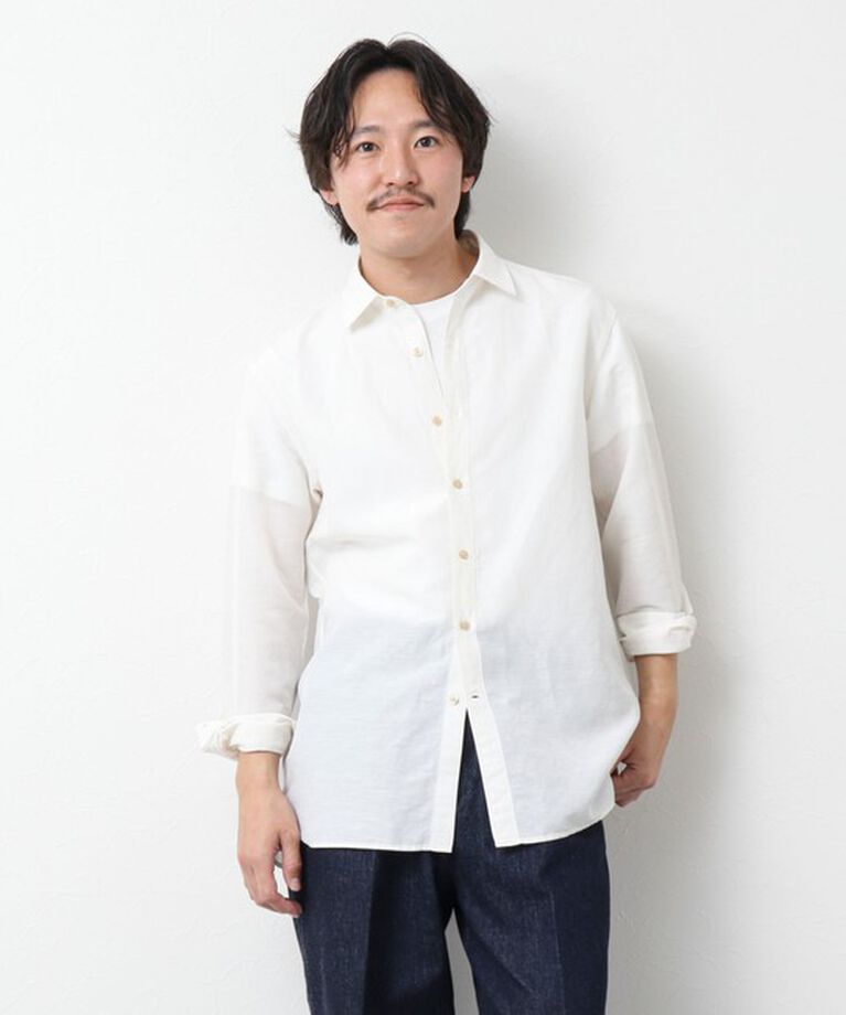 NOLLEY'S goodman「キュプラリネン レギュラーカラーシャツ 25SS」|シャツ・ブラウス|