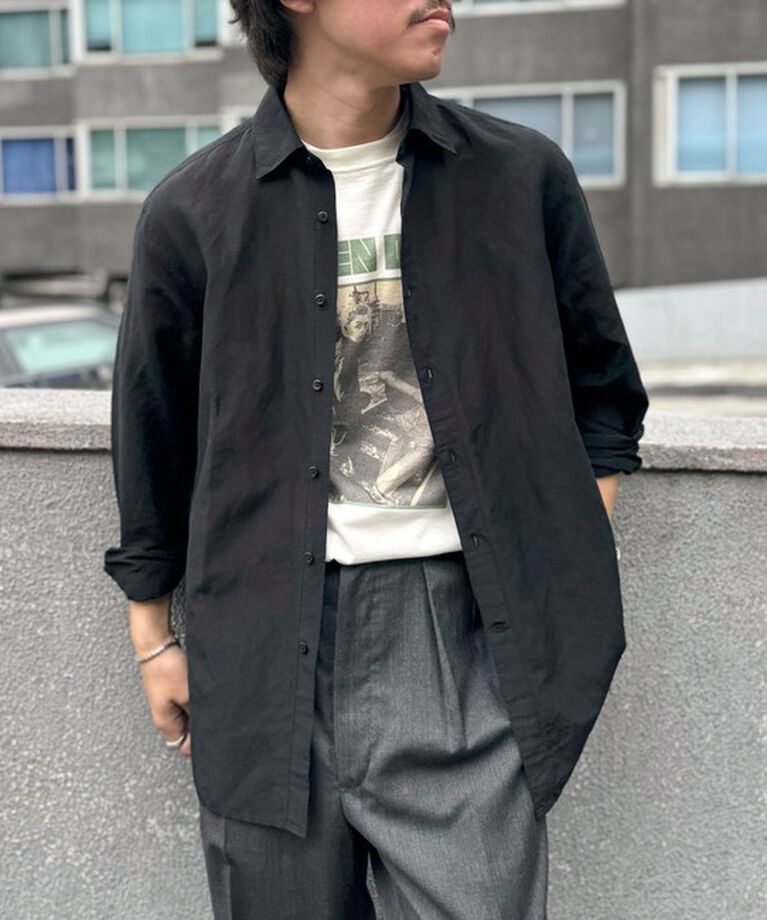 NOLLEY'S goodman「キュプラリネン レギュラーカラーシャツ 25SS」|シャツ・ブラウス|