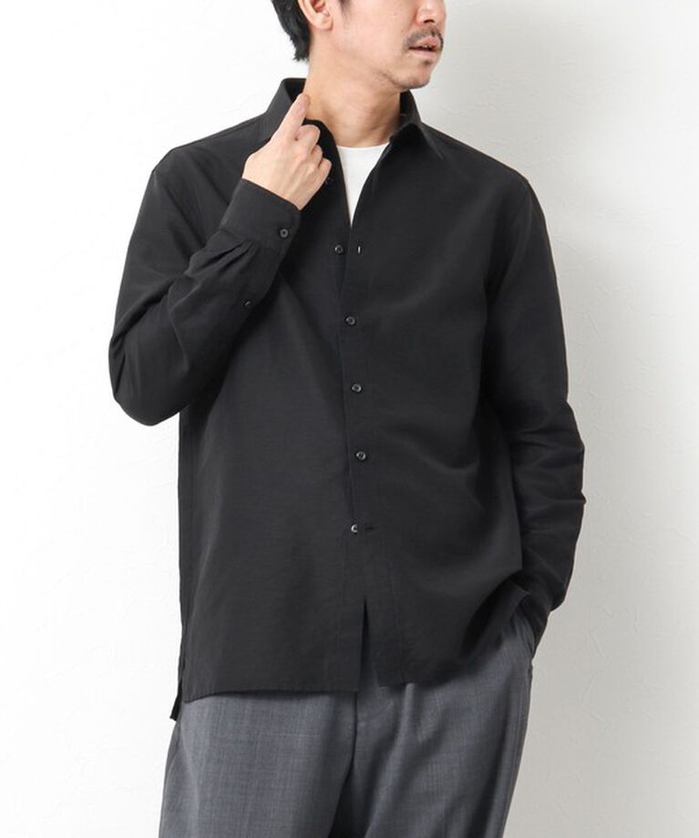 NOLLEY'S goodman「キュプラリネン レギュラーカラーシャツ 25SS」|シャツ・ブラウス|