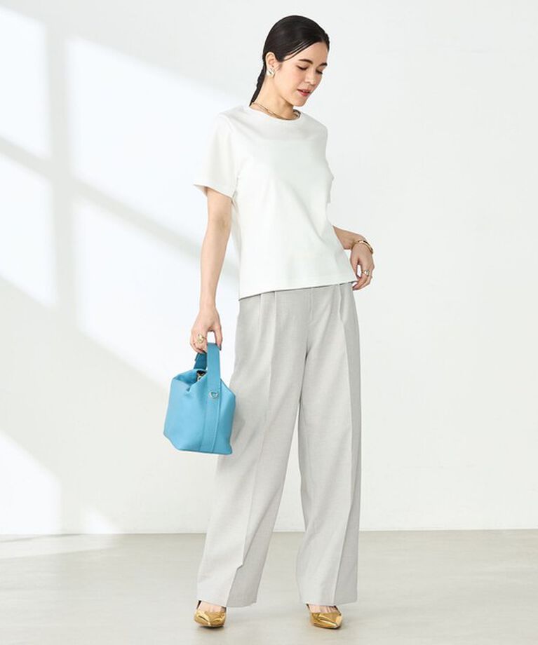 NOLLEY'S sophi「【汗染み防止/防シワ】W&W 半袖Tシャツ」|Tシャツ・カットソー|