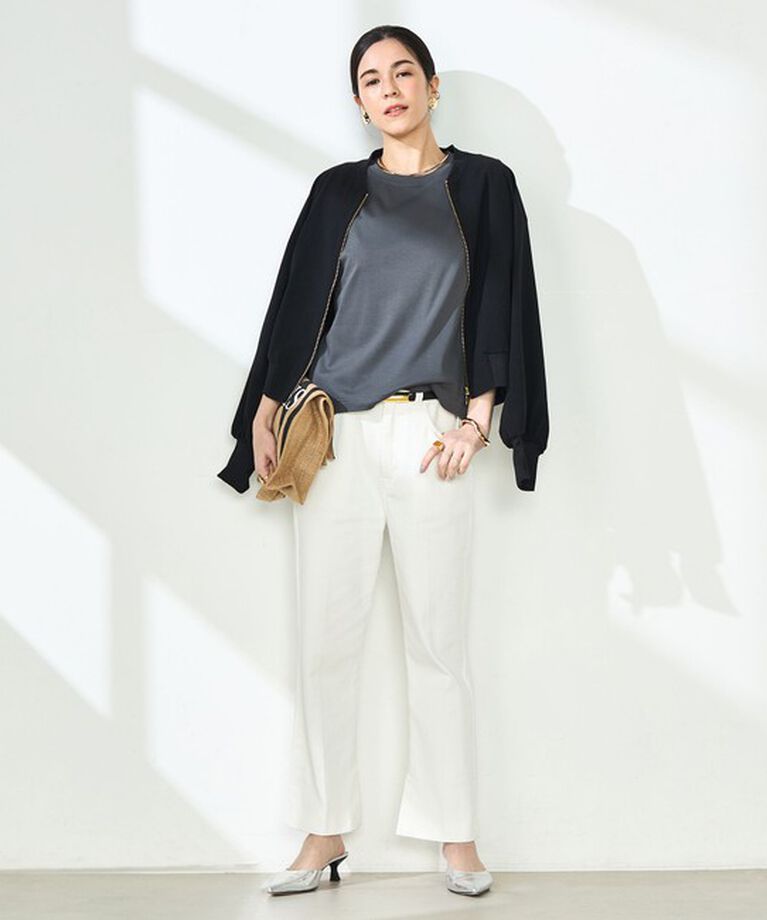 NOLLEY'S sophi「【汗染み防止/防シワ】W&W 半袖Tシャツ」|Tシャツ・カットソー|