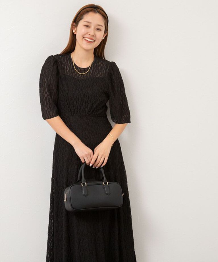 NOLLEY'S「【yosoyuki series】 ニットレースワンピース」|ワンピース|
