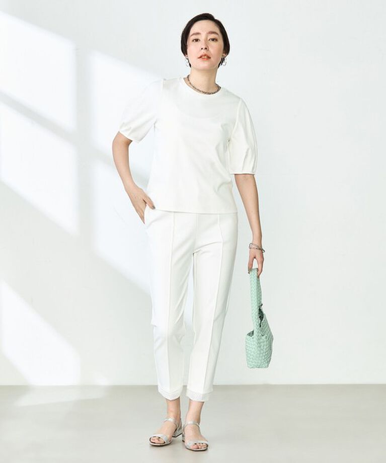 NOLLEY'S「高機能 LA＋スムース5分袖プルオーバーカットソー」|Tシャツ・カットソー|