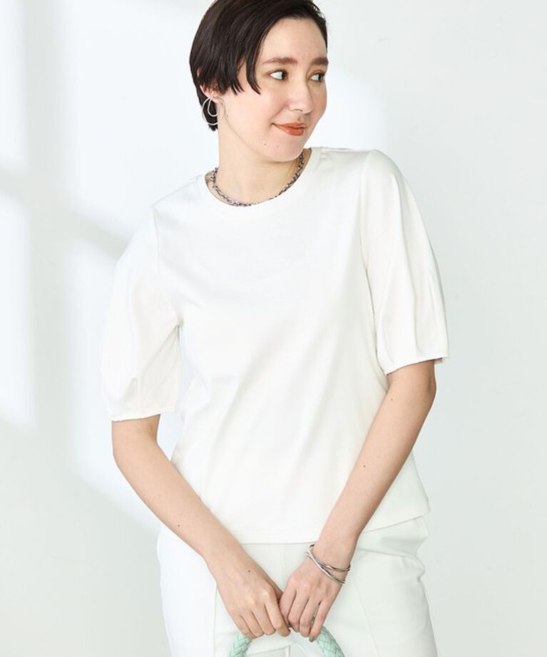 NOLLEY'S「高機能 LA＋スムース5分袖プルオーバーカットソー」|Tシャツ・カットソー|