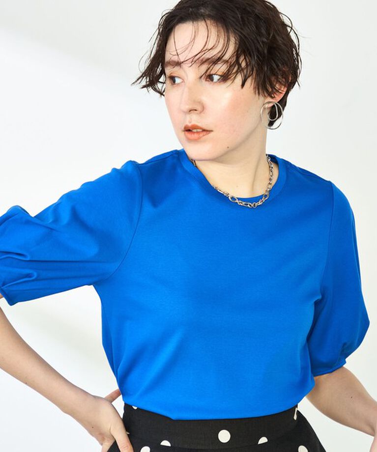 NOLLEY'S「高機能 LA＋スムース5分袖プルオーバーカットソー」|Tシャツ・カットソー|