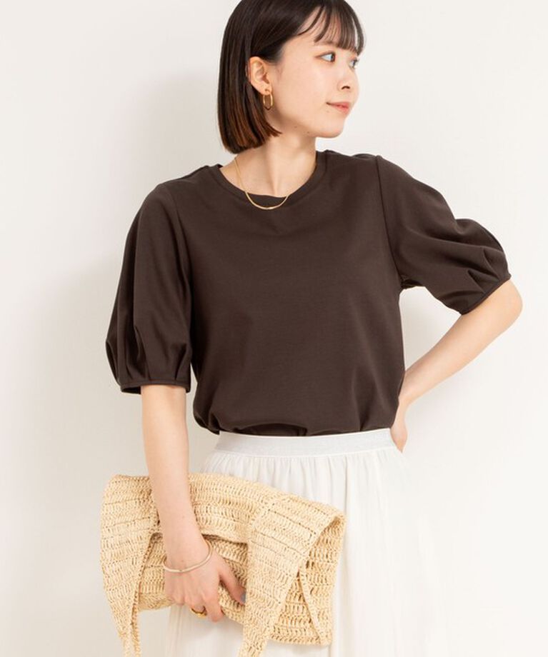 NOLLEY'S「高機能 LA＋スムース5分袖プルオーバーカットソー」|Tシャツ・カットソー|