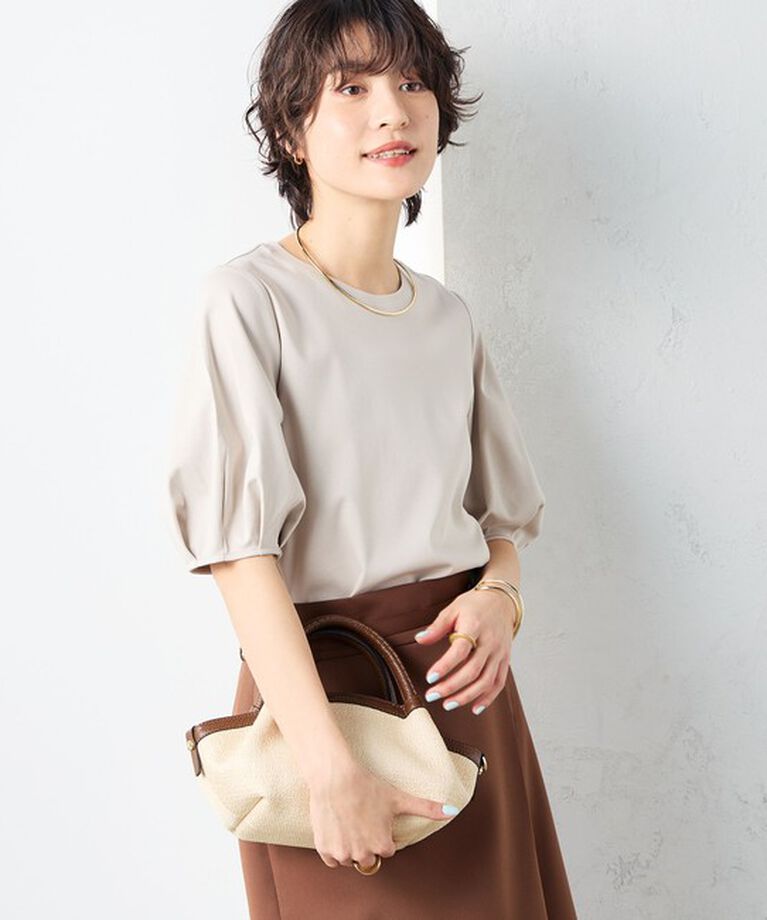 NOLLEY'S「高機能 LA＋スムース5分袖プルオーバーカットソー」|Tシャツ・カットソー|