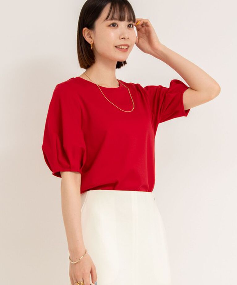 NOLLEY'S「高機能 LA＋スムース5分袖プルオーバーカットソー」|Tシャツ・カットソー|