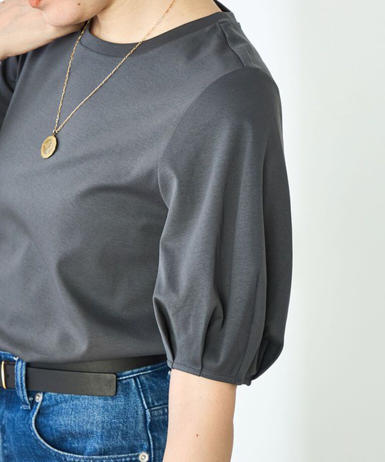 NOLLEY'S「高機能 LA＋スムース5分袖プルオーバーカットソー」|Tシャツ・カットソー|