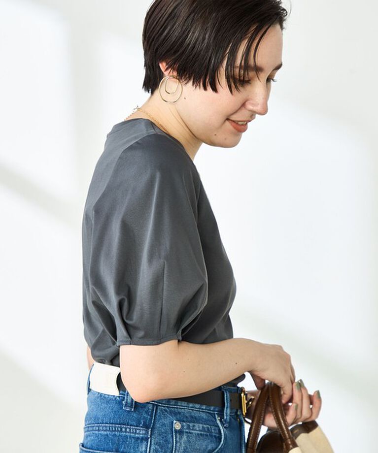 NOLLEY'S「高機能 LA＋スムース5分袖プルオーバーカットソー」|Tシャツ・カットソー|