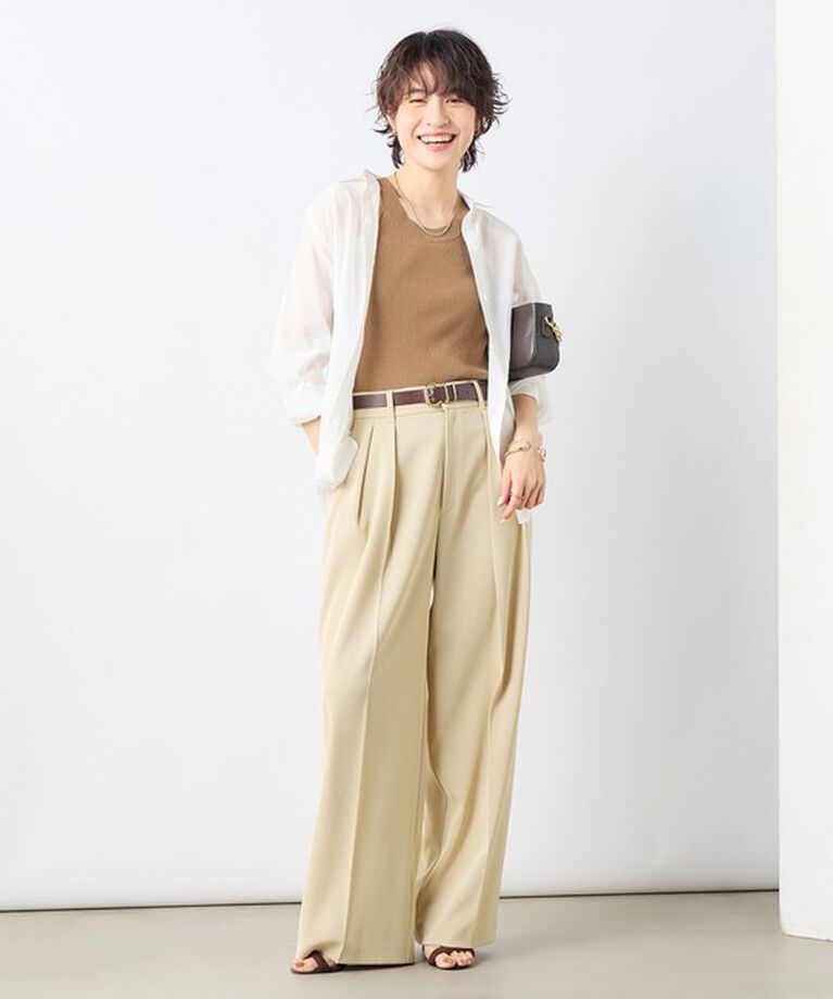 NOLLEY'S sophi「《セットアップ対応》シアーローン２WAYシャツ」|シャツ・ブラウス|