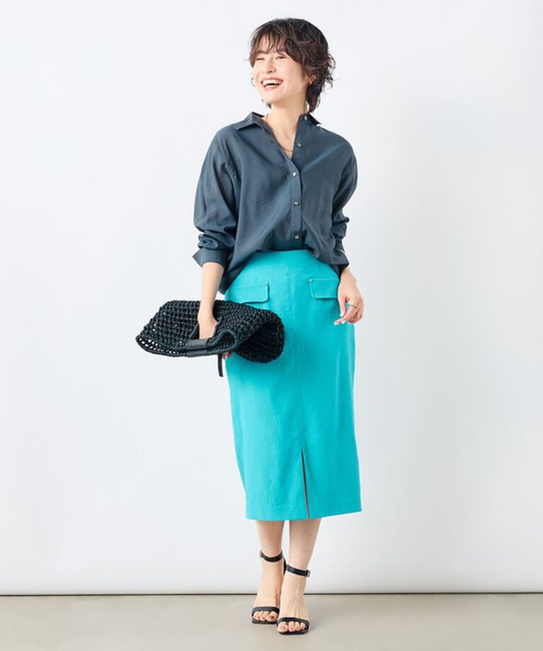 NOLLEY'S sophi「《セットアップ対応》シアーローン２WAYシャツ」|シャツ・ブラウス|