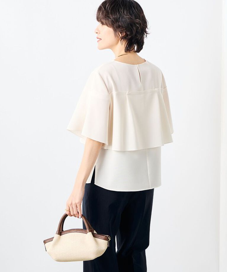 NOLLEY'S「《セットアップ対応》麻調フレアスリーブブラウス」|シャツ・ブラウス|