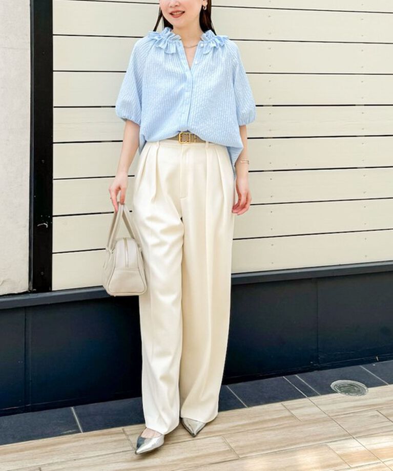 NOLLEY'S sophi「ウォッシャブル強撚ツイルワイドパンツ」|その他|