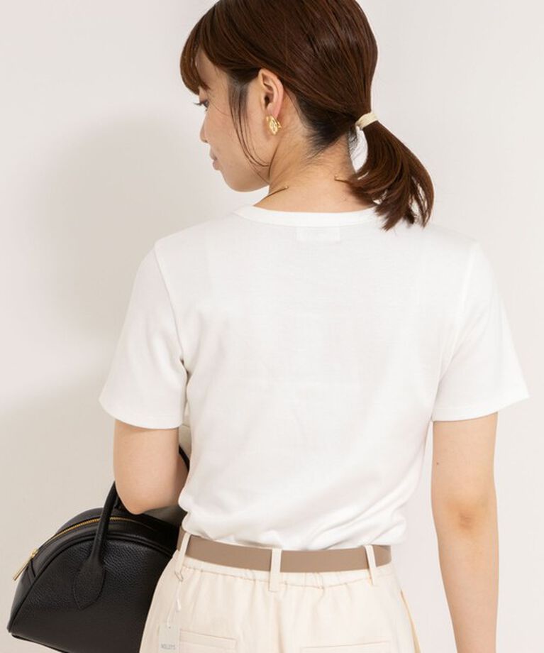 NOLLEY'S「◇【WEB限定】コンパクトベアテレコクルーネック半袖Tシャツ」|シャツ・ブラウス|