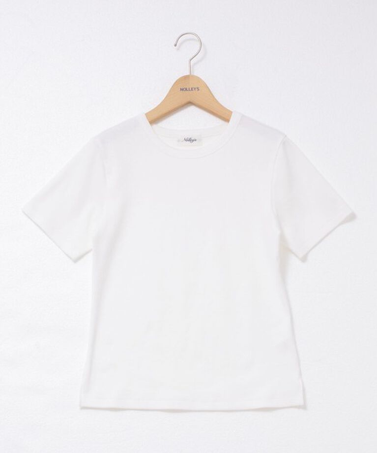 NOLLEY'S「◇【WEB限定】コンパクトベアテレコクルーネック半袖Tシャツ」|シャツ・ブラウス|