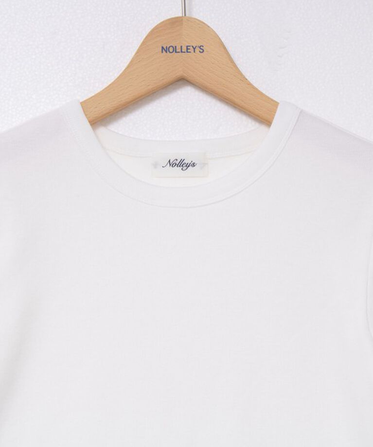 NOLLEY'S「◇【WEB限定】コンパクトベアテレコクルーネック半袖Tシャツ」|シャツ・ブラウス|