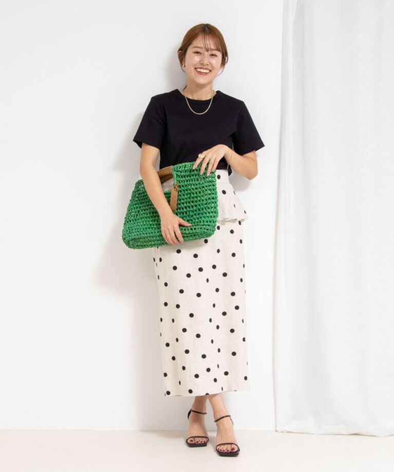 NOLLEY'S「◇【WEB限定】コンパクトベアテレコクルーネック半袖Tシャツ」|シャツ・ブラウス|