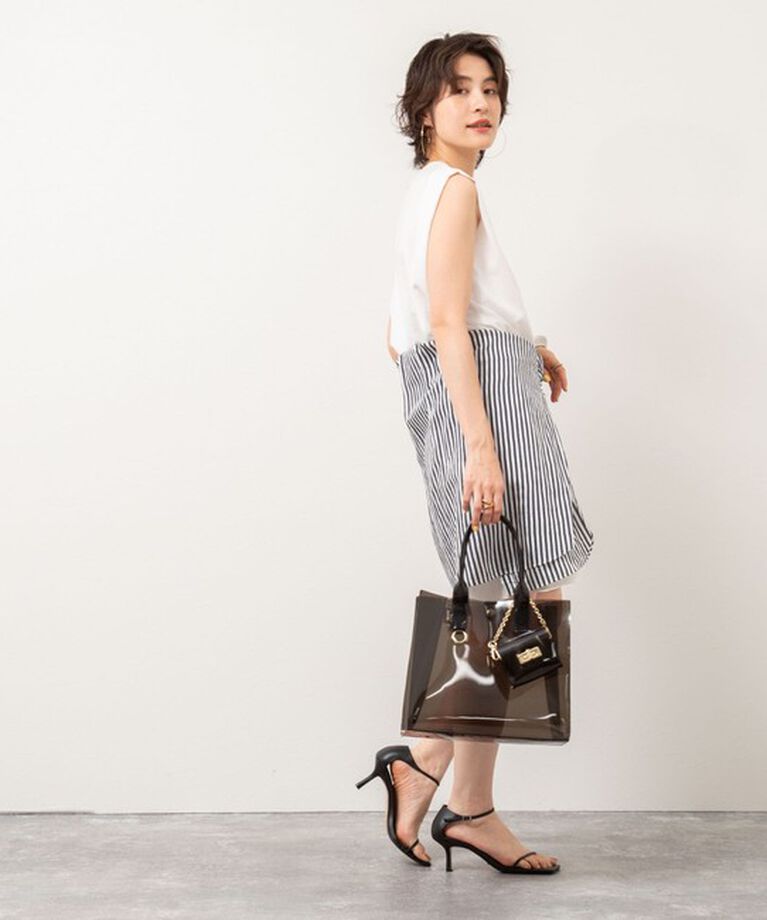 NOLLEY'S「【松葉☆別注アイテム】《セットアップ対応》エアリージョーゼットノースリーブブラウス」|シャツ・ブラウス|