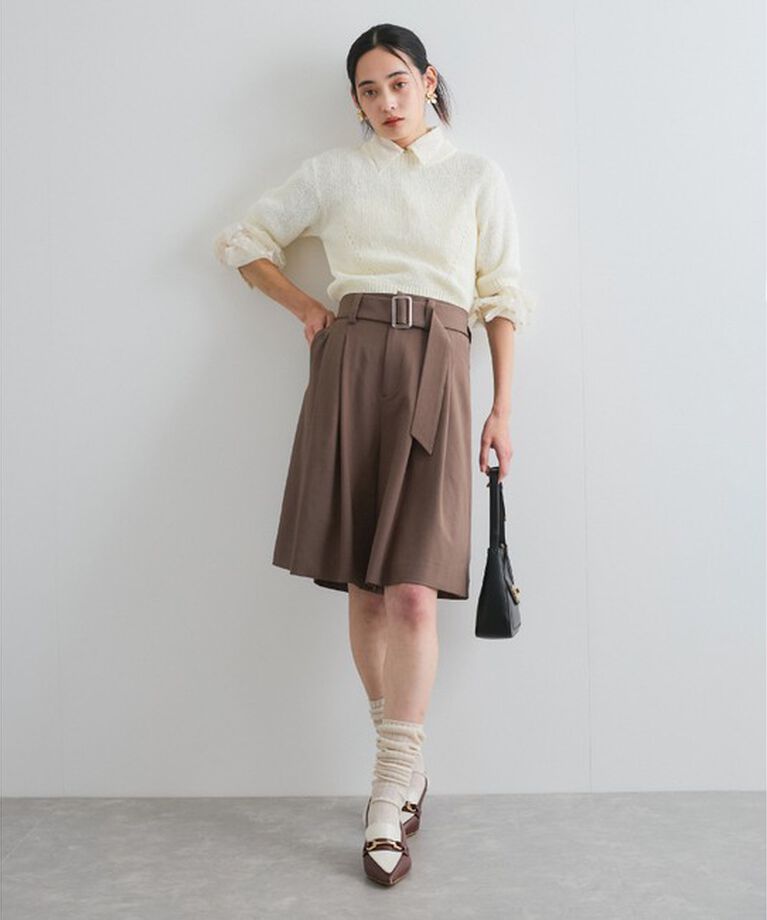 VIS「【洗える】アイレットブークレコンパクトニット」|Tシャツ・カットソー|