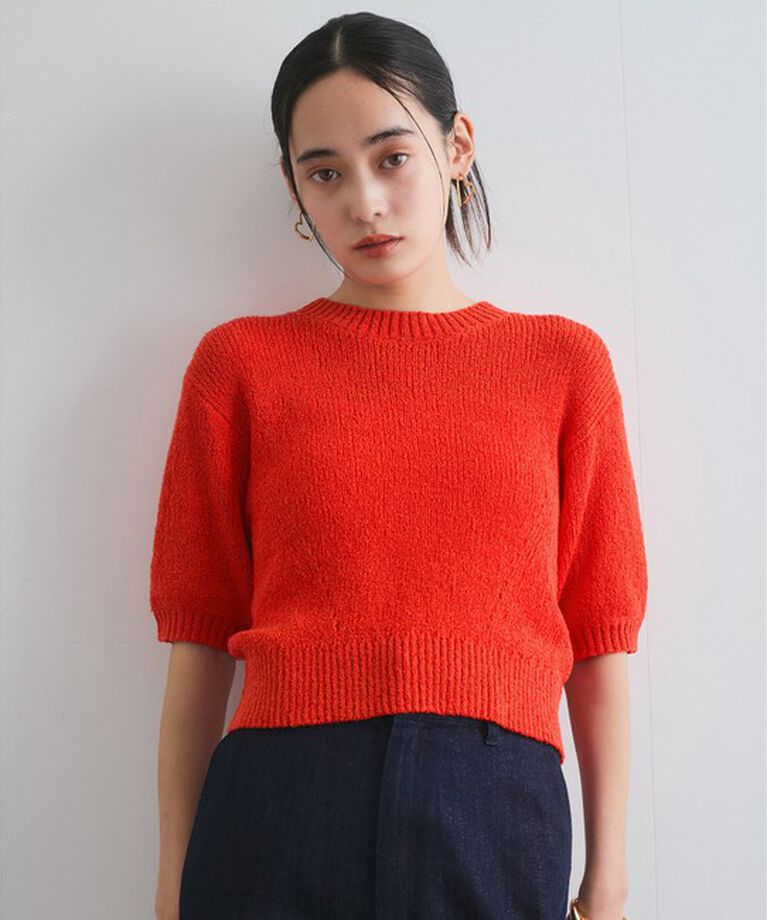 VIS「【洗える】アイレットブークレコンパクトニット」|Tシャツ・カットソー|