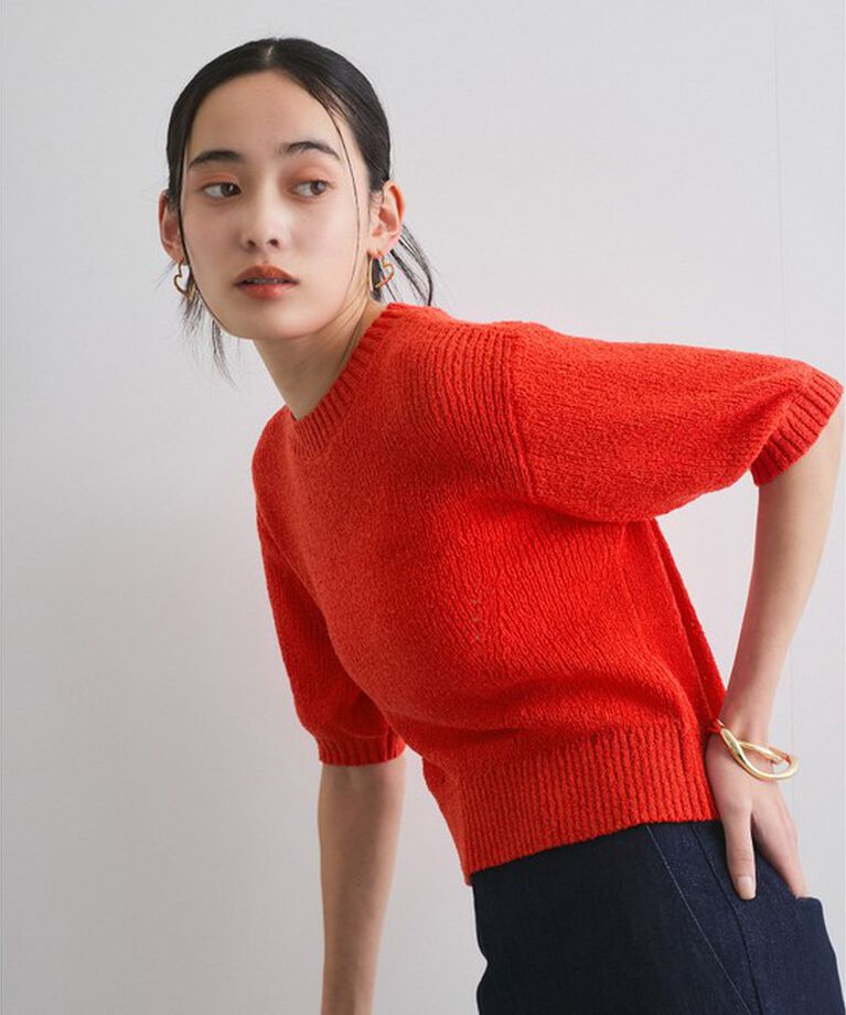 VIS「【洗える】アイレットブークレコンパクトニット」|Tシャツ・カットソー|