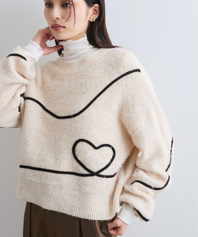 VIS「【静電気防止/洗える 】ハイネック裏起毛テレコカットソー」|Tシャツ・カットソー|