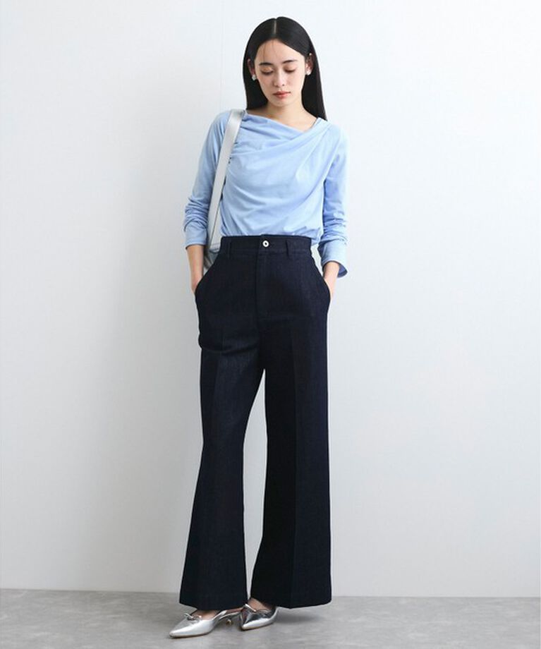 VIS「【洗える】長袖ドレーププルオーバー」|Tシャツ・カットソー|