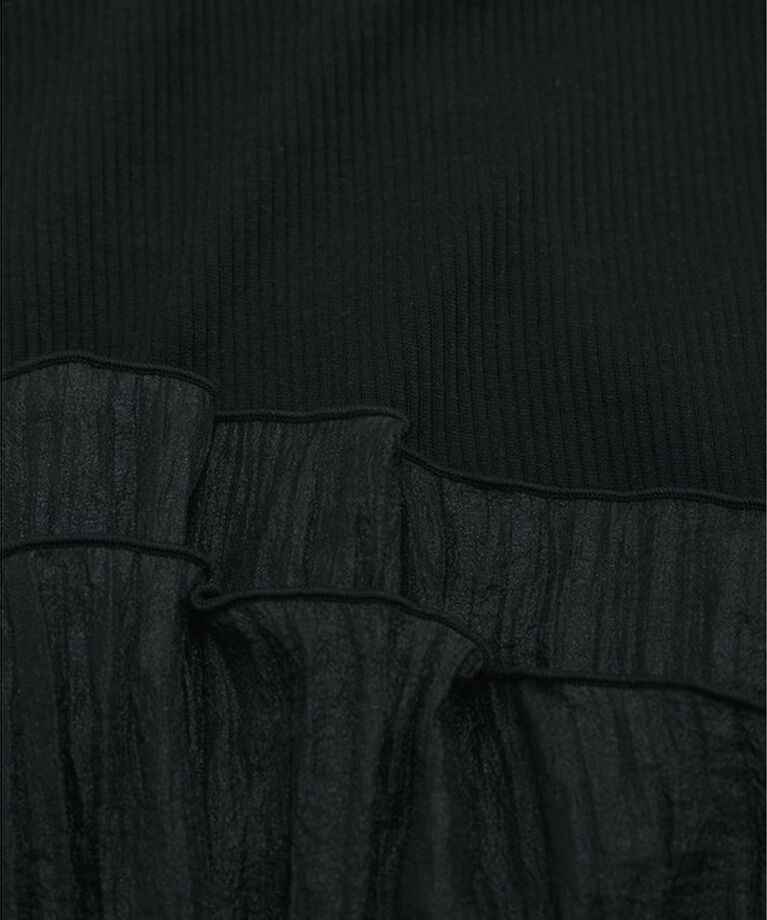 VIS「旬なレイヤードスタイルが叶う！ビスチェドッキングフレンチスリーブプルオーバー【洗える】」|Tシャツ・カットソー|