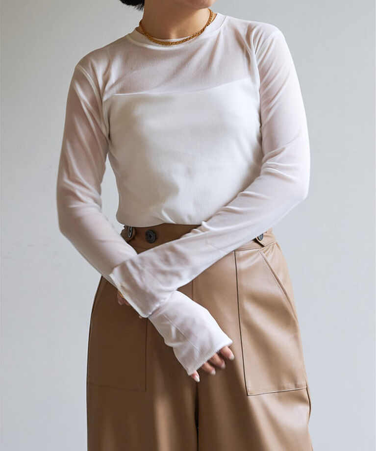  「【La nature linge】シアーチュールプルオーバー」|Tシャツ・カットソー|