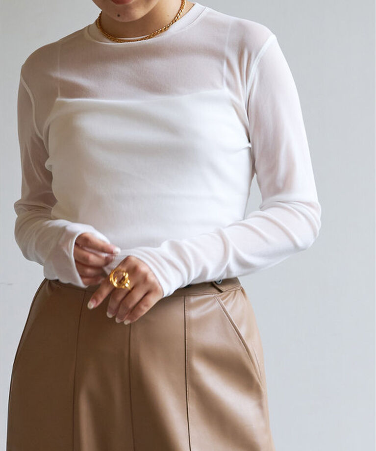  「【La nature linge】シアーチュールプルオーバー」|Tシャツ・カットソー|