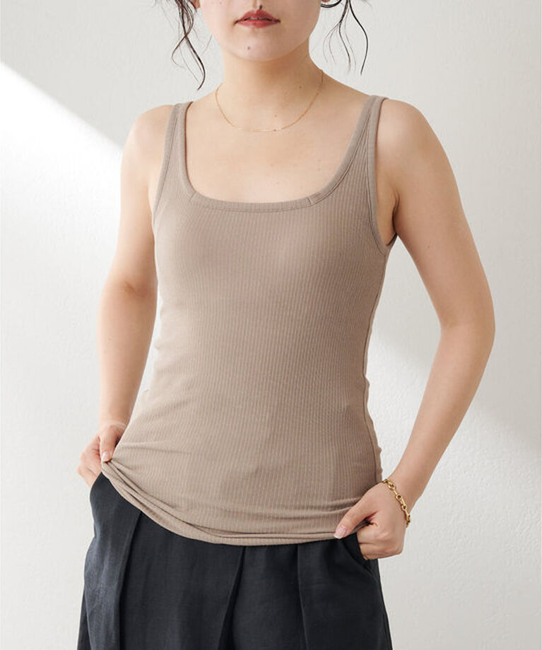  「カップツキRIBタンク」|Tシャツ・カットソー|