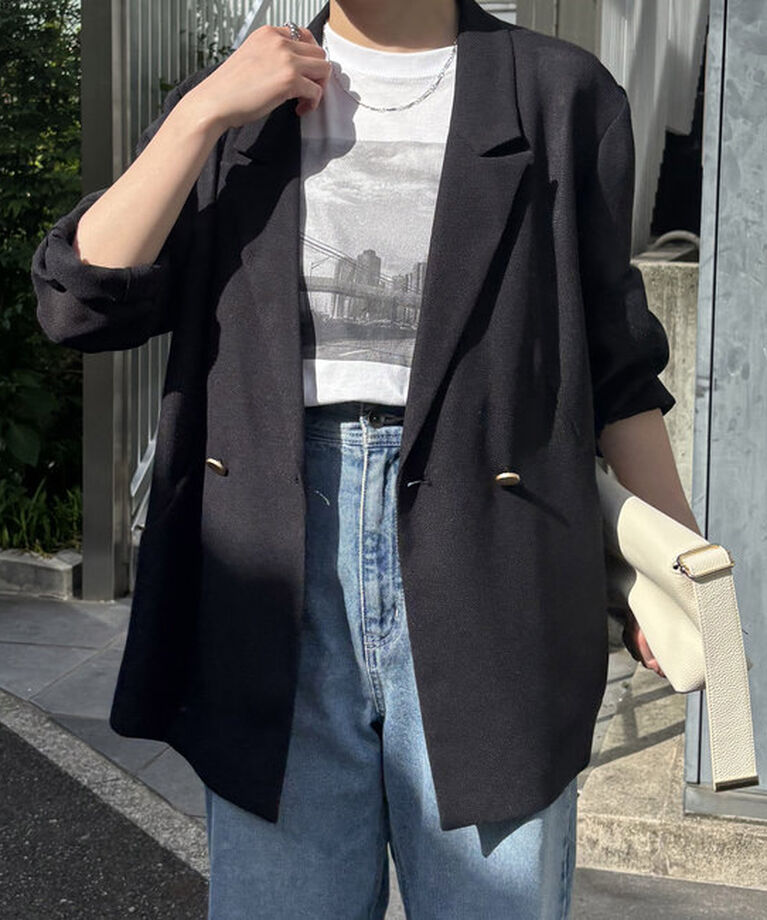  「メッシュジャケット」|スーツ|ブラック