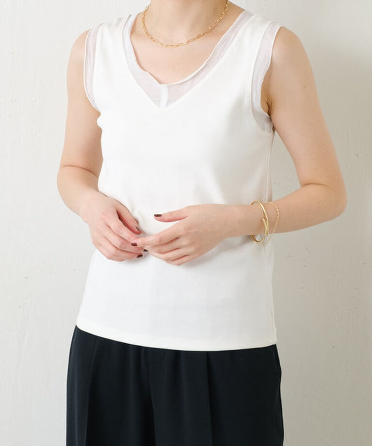  「Vネックタンクトップ」|Tシャツ・カットソー|