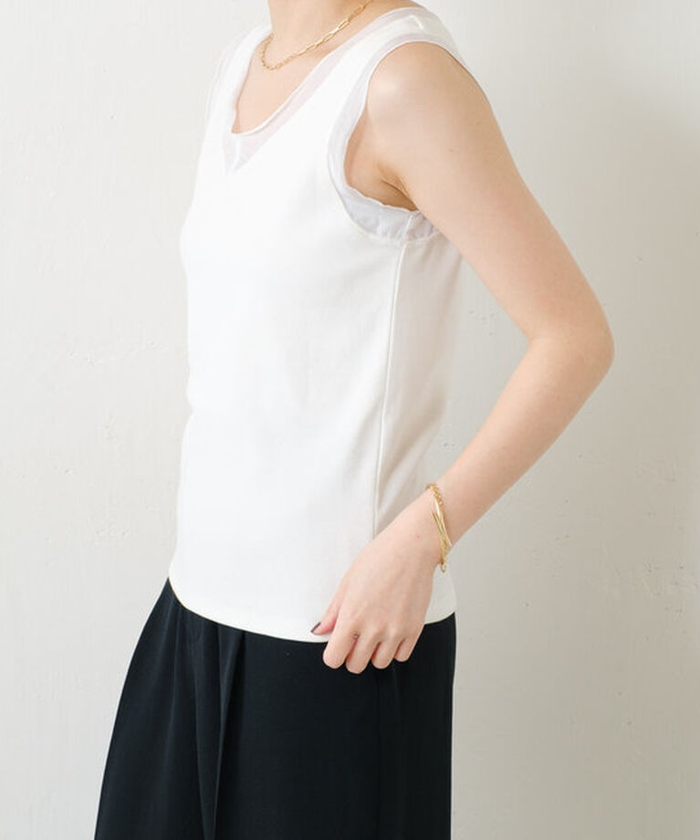  「Vネックタンクトップ」|Tシャツ・カットソー|